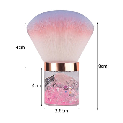Nail Art Mushroom Rose Head Brush Remove Nail Dust Brush Polish Powder Cleaning Tool Beauty Makeup Brushes Manicure Accessories