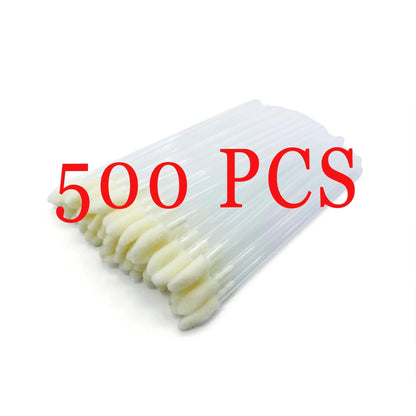 500pcs Disposable Lip Brush Makeup Brushes Eyelashes Extension Applicator Lipstick Wands Set Cosmetic Colourful Make Up Tools
