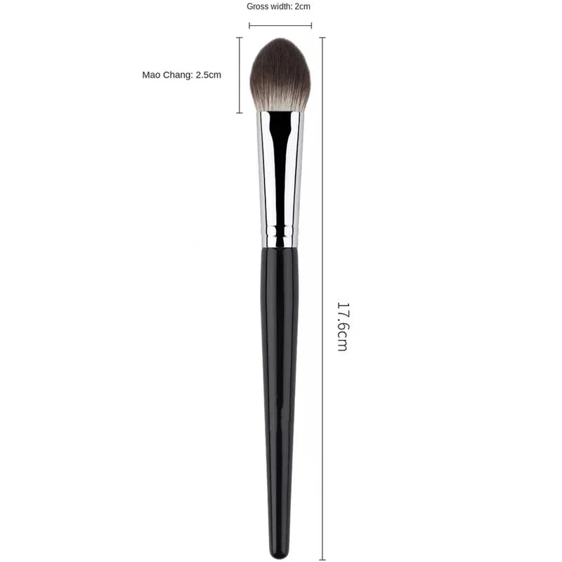 1/2Pcs Peach Heart Blusher Brush - Small Flat Precise for Powder/Cream/Liquid Blush, Makeup Tool