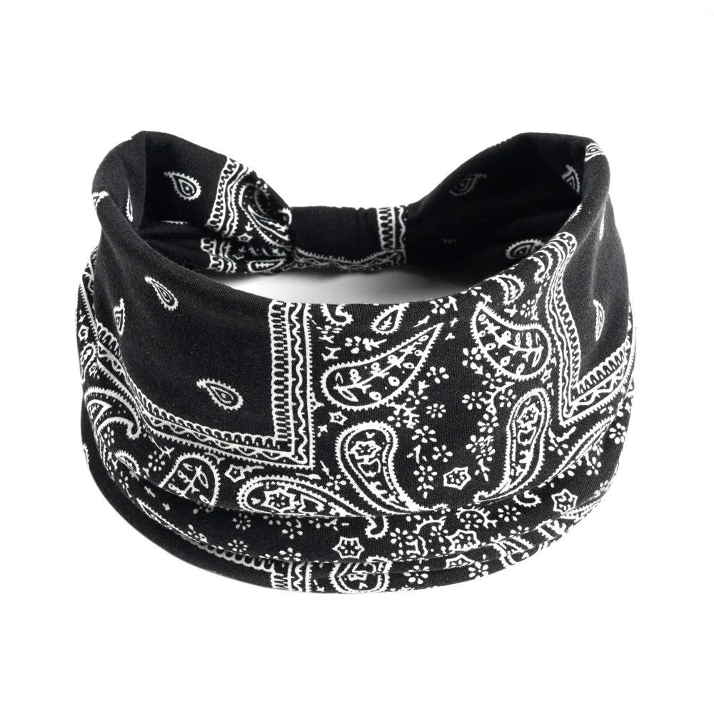 Wide Elastic Headband Hairband Pilates Yoga fitness Running Cycling Sweatband Turban Makeup Hair Hoop Makeup Headwrap for Women