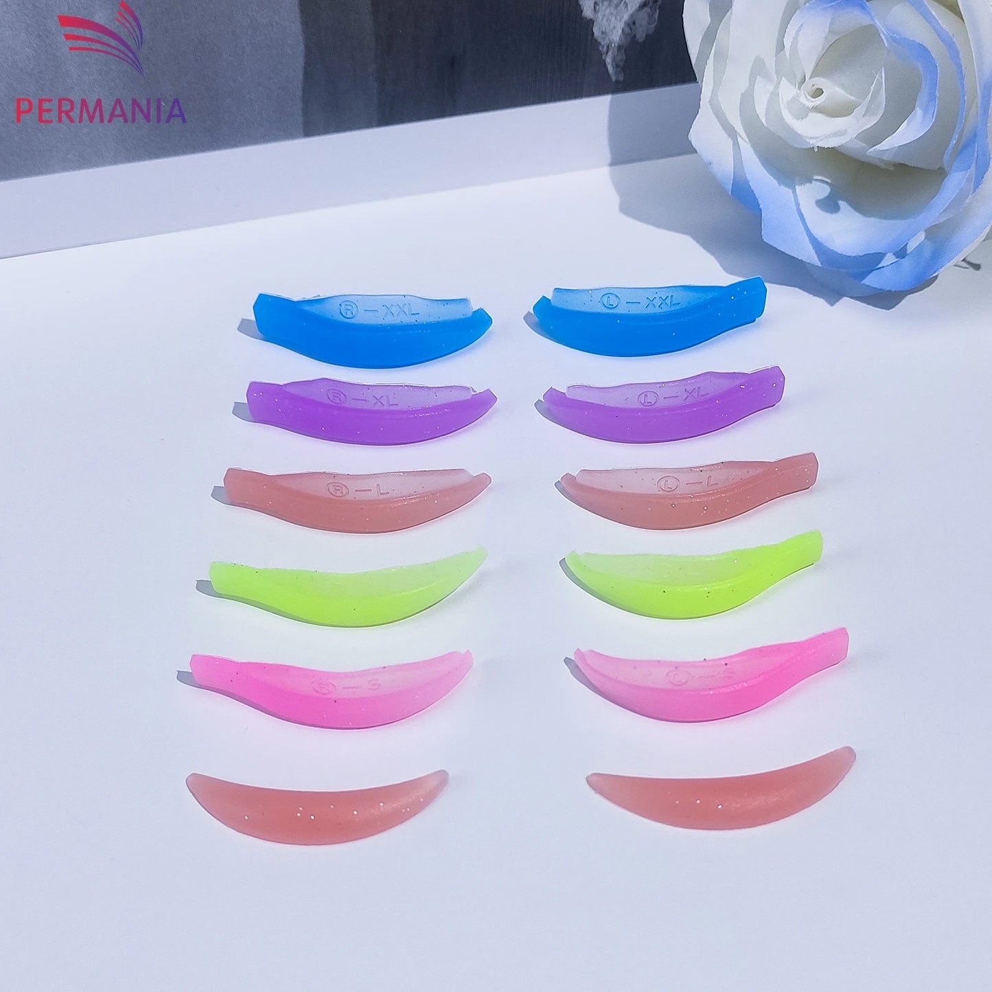 Permania Reusable Eyelash Lifting Silicone Lamination Pad Eyelash Perm Rods 3D False Eyelashes Extension Curler Pad Makeup Tools