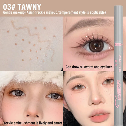 Natural Lifelike Fake Freckle Makeup Pen Liquid Lightweight Round Head Fake Spot Pen long Lasting Waterproof Face Dot Mole Pen