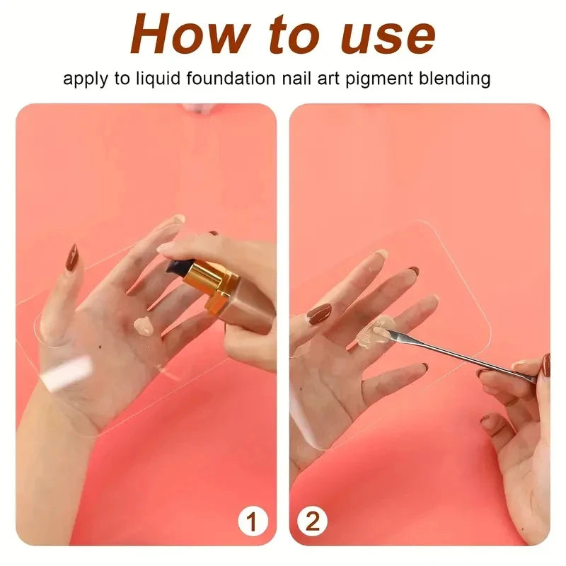 Transparent Acrylic Palette Tool Makeup Palette Liquid Foundation Eye Shadow Mixing Cream Manual Cosmetic Beauty Makeup Mixer