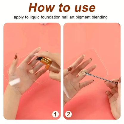 Transparent Acrylic Palette Tool Makeup Palette Liquid Foundation Eye Shadow Mixing Cream Manual Cosmetic Beauty Makeup Mixer
