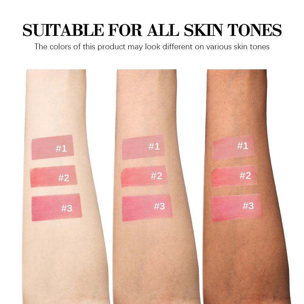 3Colors Blading Lip Gloss Peel and Stick Set Long-lasting Waterproof Pink Lip Gloss Transfer Resistant Natural Lip Cosmetics