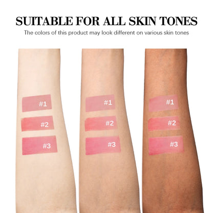 3Colors Blading Lip Gloss Peel and Stick Set Long-lasting Waterproof Pink Lip Gloss Transfer Resistant Natural Lip Cosmetics