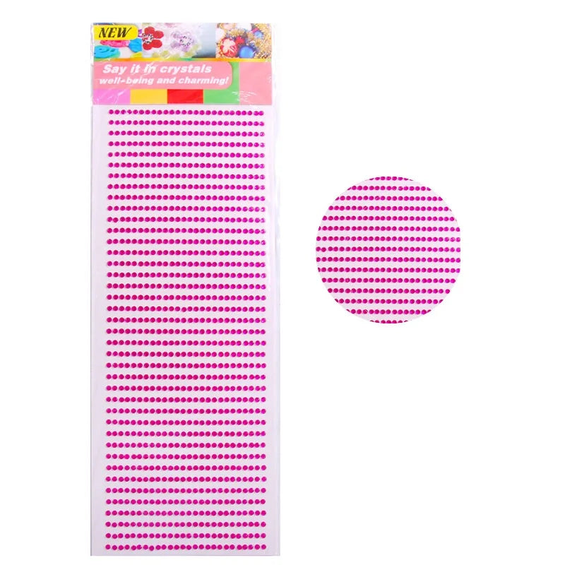 New 3mm Rhinestones for Face Makeup Crystals Bright Face Jewelry Gems Stickers Children's Stickers Adhesive Glitters for Face