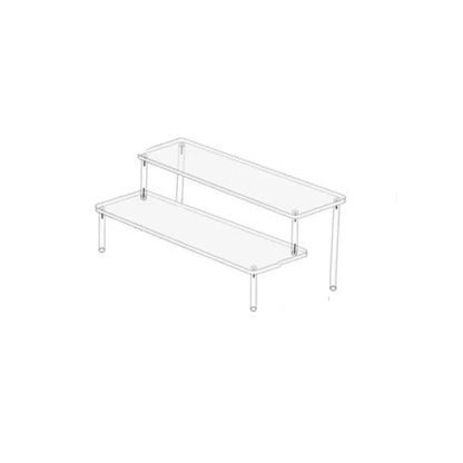 Acrylic Display Stand Pottery Storage Rack Doll Clay Figurine Display Stand Transparent Ladder Makeup Organization Shelf