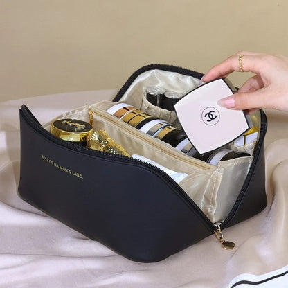 Zipper Makeup Organizer Female Toiletry Kit Bag Make Up Case Storage Pouch Luxury Lady Box Cosmetic Bag Organizer Bag Travel Zip