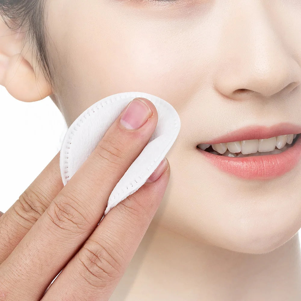 100PCS Disposable Cosmetic Wipes Nail Art Cleaning Round Pads Soft Daily Supplies Facial Makeup Remover Cotton Wipes