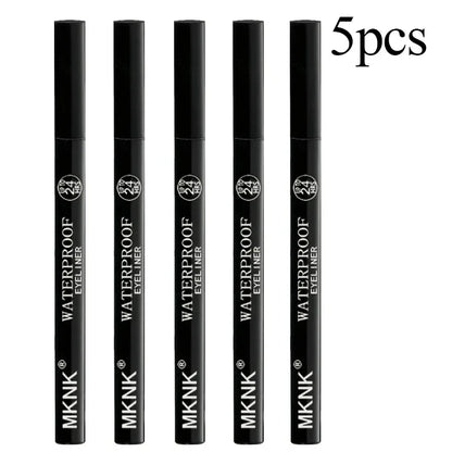 1/5/20pc Lasting Waterproof Liquid Eyeliner Non-fading Smooth Quick Drying Eyeliner Pencil No Ink Leakage Black Eye Liner Makeup