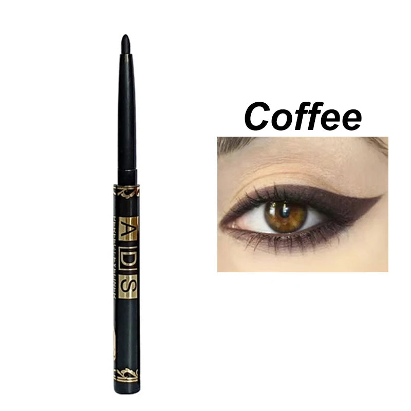 1/2/5/12pcs Waterproof Black Eyeliner Pencils Long Lasting Easy To Wear Eye Liner Gel Matte Anti-smudging for Bold Eye Makeup