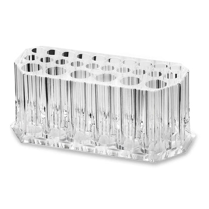 26 Holes Acrylic Nail Brushes Organizer Nail Art Kit Storage Tools Makeup Cosmetics Pen Display Case Holder Holder Showing Shelf