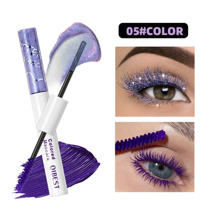 Double Head 2 IN 1 Mascara Silk Fiber Lash Mascara Volume Waterproof Lasting Non-Smudging Thick Thin Curling Mascara Eyes Makeup