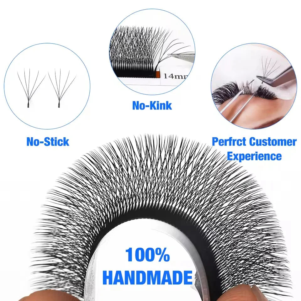 WENDY 3D/4D/5D/6D W Shape Waterproof Eyelashes Extension Cilios Fake Lashes Makeup Supplies High Quality Natural Look Lash