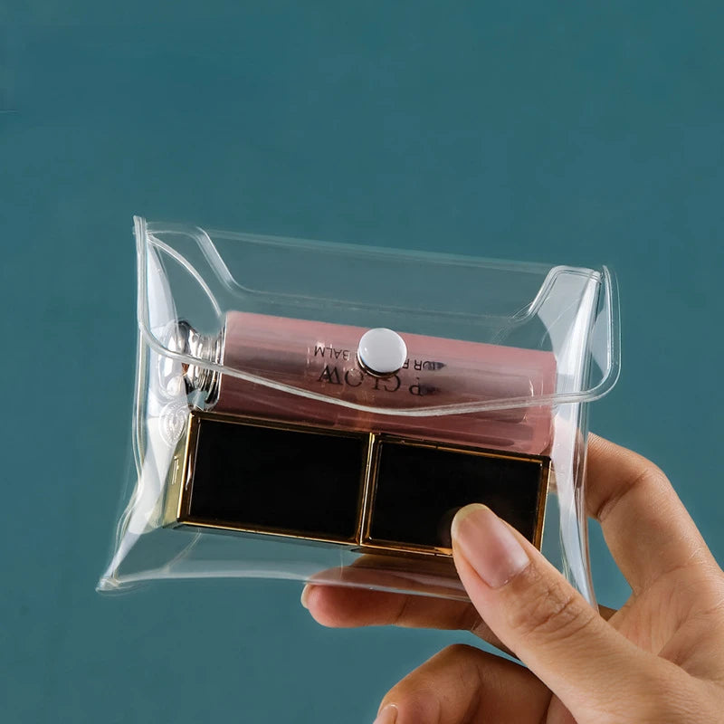 Makeup Bag Clear Organizer Cosmetic Bags Travel Portable Brush Case Storage Set PVC Transparent Pen Bath Toiletry Wash