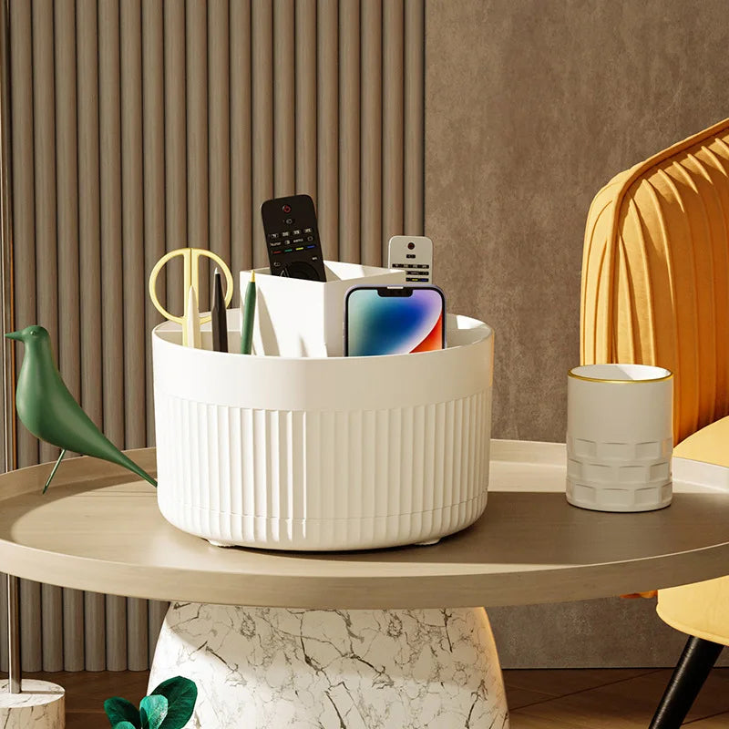 Desktop rotating storage box, makeup brush storage cylinder, cosmetics shelf, table dresser eye shadow brush pen cylinder