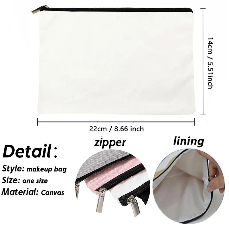 Custom Makeup Bag Trendy Canvas Travel Cosmetic Organizer Luxury Wedding Bridesmaid Gift Purse Vintage Brand Side Bag for Ladies