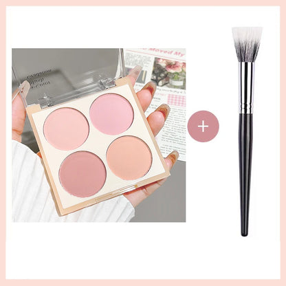 Waterproof Matte Blush Palette 4 Colors Long-Lasting Multi-Look Makeup Unisex Safe Certified Great Gift Choice