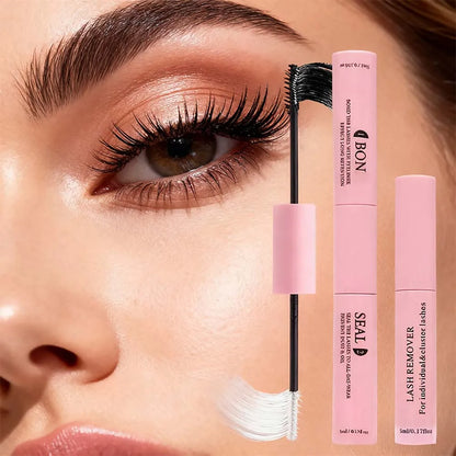 Dual-End Eye Lash Glue Bond And Seal 2-Step DIY Eyelash Extension Lasting Strong Adhesion Makeup Lash Removal Glue Combined