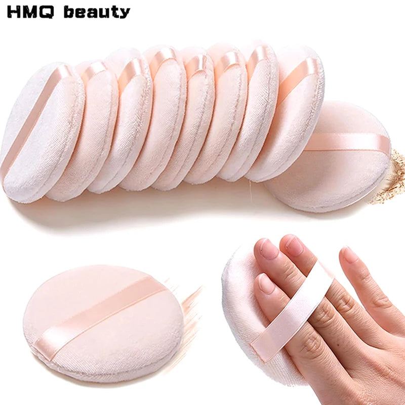 5/10Pcs Round Makeup Sponges Cosmetics Tools Soft Velvet Powder Puff Blender Sponges Facial Foundation Puffs Make Up Accessories