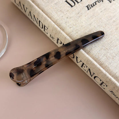 3pcs/Set Hairpins Retro Leopard Print Duckbill Hair Clips Makeup Bangs Clips for Women Girls Fashion Barrettes Hair Styling Tool