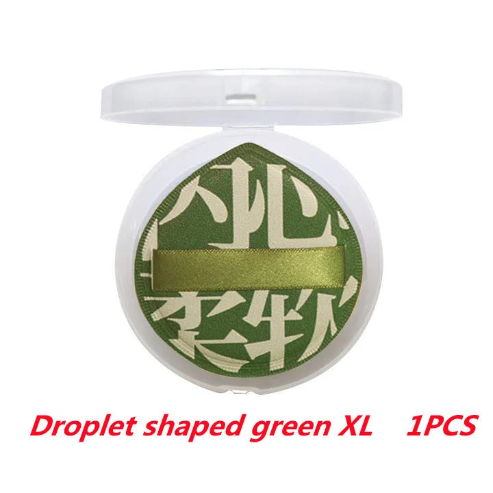 YS0080-100-Point Cotton Cushion Puff - Makeup Artist Grade, Non-Powder Absorbing, Thick Q-Elastic, Dry/Wet Dual-Use