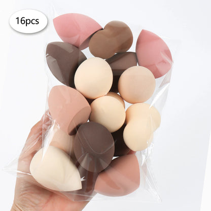 3/8/12/16/24/32/48Pcs Milk Coffee Makeup Sponge, Suitable for Applying and Setting Makeup, Suitable for All Skin Types