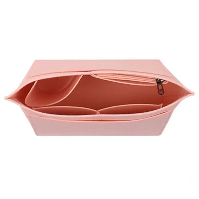 Felt Insert Bag Fits For Longchamp Handbag Liner Bag Felt Cloth Makeup Bag Support Travel Portable Insert Purse Organizer