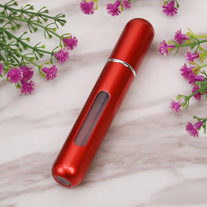 8/10ml Mini Portable Refillable Perfume Bottle Atomizer Pump Aluminum Spray Bottle Cosmetic Container Travel Makeup Tools