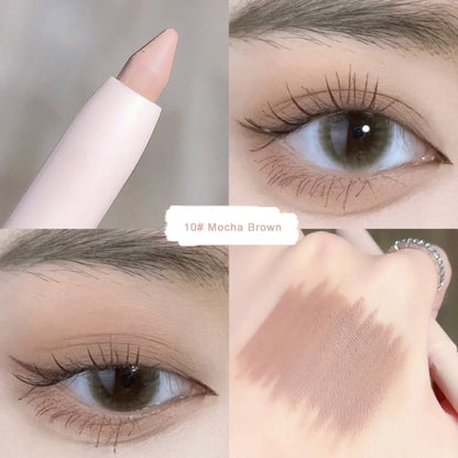 Eye Shadow Lying Silkworm Highlighter Pen Korean Eyes Makeup Matte White Pearl High-gloss Brightening Glitter Eyeshadow Stick
