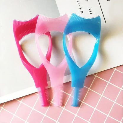 1/3pcs Plastic Portable Mascara Shield Applicator Eyelash Guide Aids Eye Lash Comb Eyelash Curler Women Girls Eyes Makeup Tools