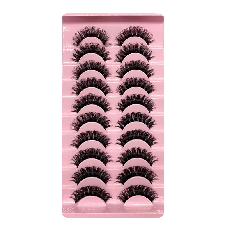 2/10Pairs 3D Mink Lashes russian strip lash Dramatic False Eyelashes Faux Cils Makeup Wholesale Fake Eyelash Extension maquiagem