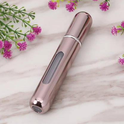 8/10ml Mini Portable Refillable Perfume Bottle Atomizer Pump Aluminum Spray Bottle Cosmetic Container Travel Makeup Tools