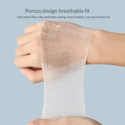 200pcs Stretchable Cotton Pads – Soft Pre-Makeup & Cleansing Pads, Wet/Dry Use, Skin-Friendly, Breathable, Long-Lasting, Unisex