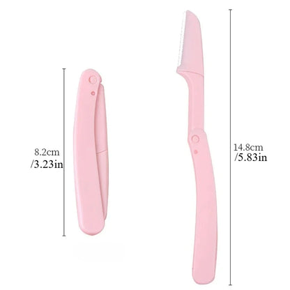 3pcs Fold Eyebrow Trimmer Scissors Hair Remover Eyebrow Comb Razor Eyebrow Clip Makeup Tools Face Razor for Women