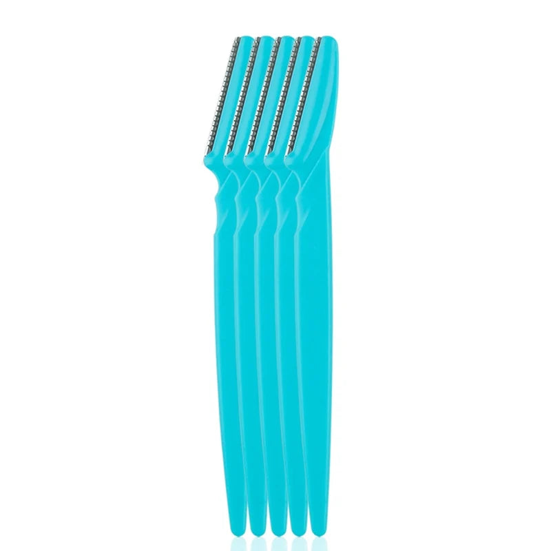 5/10/15Pcs Eyebrow Trimmer Makeup Tools Safe Eye Brow Razor Face Body Hair Removal Shaver Blades Woman Eyebrows Shaping Knife