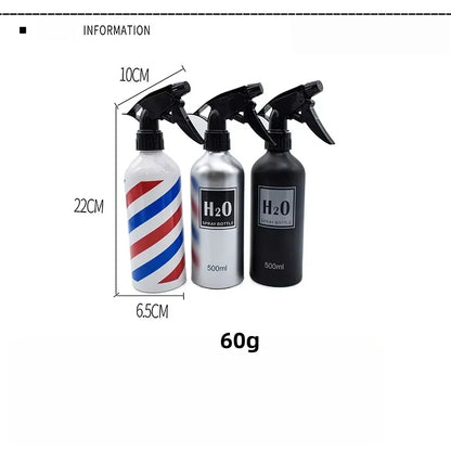 500ml Hairdressing Fine Mist Spray Empty Bottle High Pressure Retro Refillable Bottle Salon Hairdressing Makeup Tool