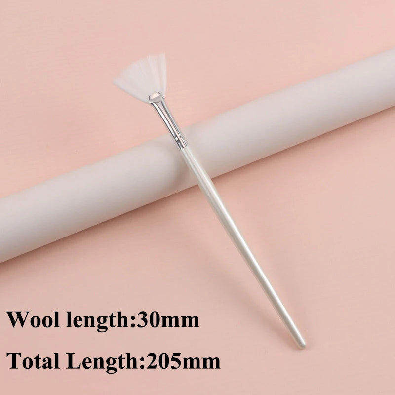 Practical Facial Brushes Fan Makeup Brushes Portable Mask Brush Cosmetic Tools for Women Flexible Facial Soft Mask Applicator