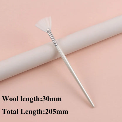 Practical Facial Brushes Fan Makeup Brushes Portable Mask Brush Cosmetic Tools for Women Flexible Facial Soft Mask Applicator