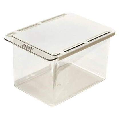 Homefish Transparent Bathroom Cotton Stick Makeup Cotton Bathroom Pull-Out Storage Drawer Style Storage Box Under Mirror Cabinet