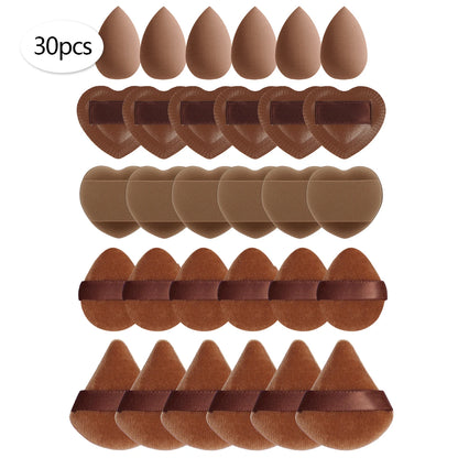 15/30/60 Mini Makeup Sponge Powder Puff Beauty Sponge for Makeup Concealer Liquid Foundation Face Cosmetic Puff Makeup Sponge