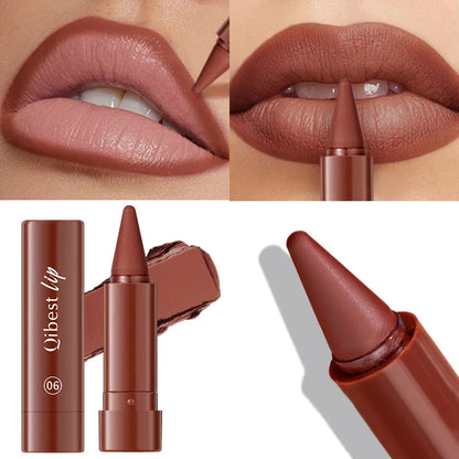 Lipstick Contouring Pencil Lip Liner 6 Color Velvet Matte Waterproof Long Lasting Smudge Proof Lip Stick Lips Makeup Cosmetic