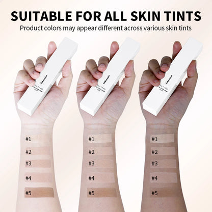 Blanc Cover Cream Stick Changing Foundation Stick Color Changing Foundation with Detachable Brush Hight Coverage Base Makeup