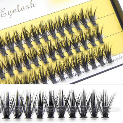 Moonlily 20D/30D Mink Eyelashes Extension Professional Makeup 3D Volume Effect Graft Eyelash Faux False Fake Individual Lashes
