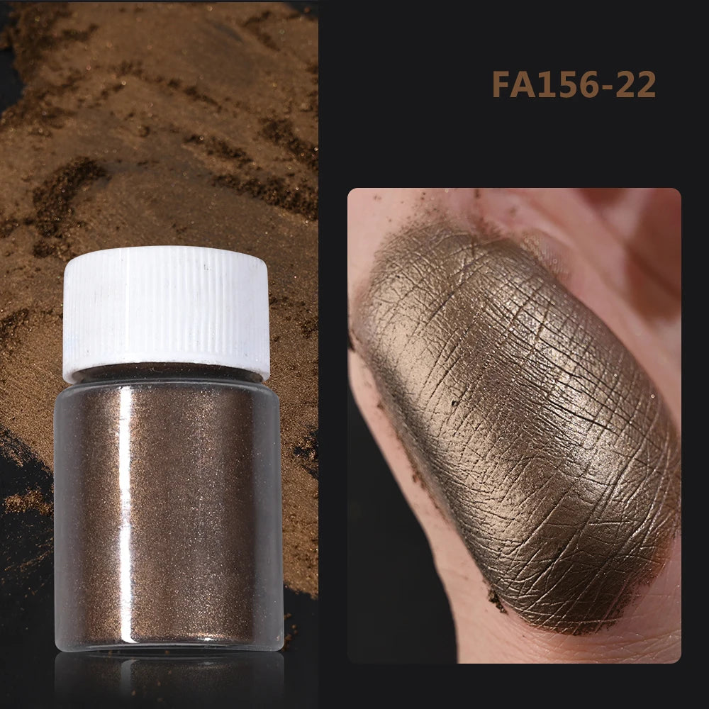 10g/Bottle White/Pink Pearlescent Nail Art Powder Sparkly Mermaid Chrome Pearl Pigment Aurora Manicure Mica Mineral Rubbing Dust