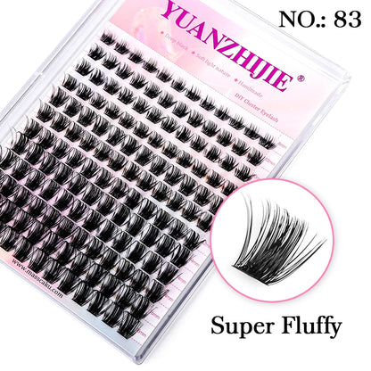 Super Cheap MASSCAKU Segemented DIY Handmade Make up Fake Lashes Cosplay Eyelashes Brush Bond maquillaje Makeup Products Fan