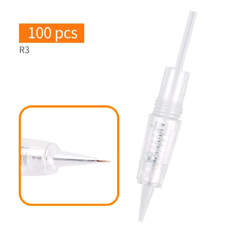 Tattoo Needles Disposable Sterilized Tattoo Needle For Eyebrow Eyeliner Makeup for Tattoo Machines Blunt R1 R2 R3 R5 R7 F3 F5 F7