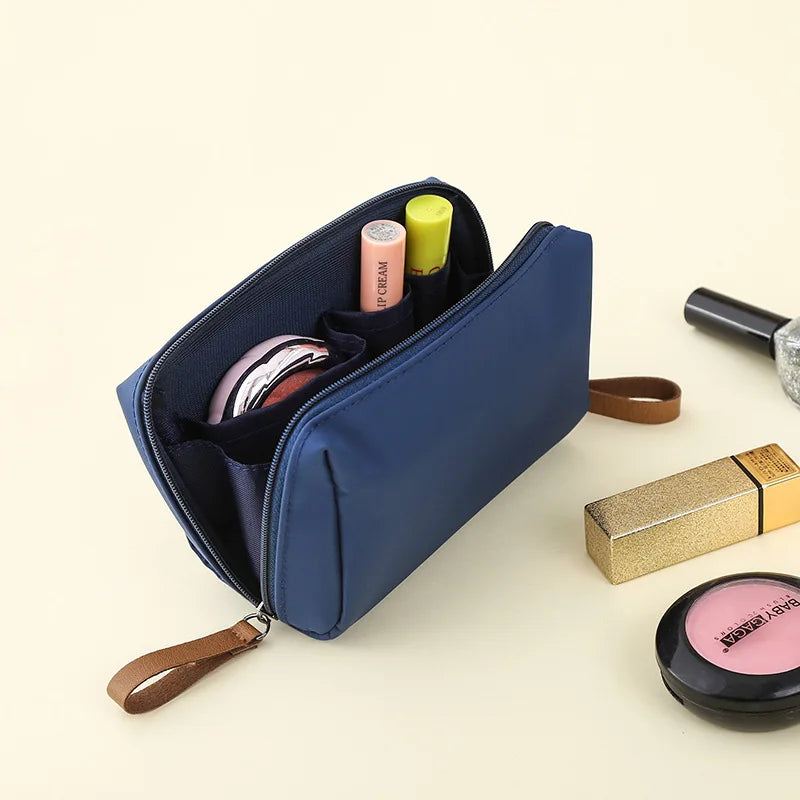 2023 New Makeup Bag Simple Solid Color Cosmetic Bag for Women Pouch Toiletry Bag Waterproof Make Up Purses Case Hot Dropshipping