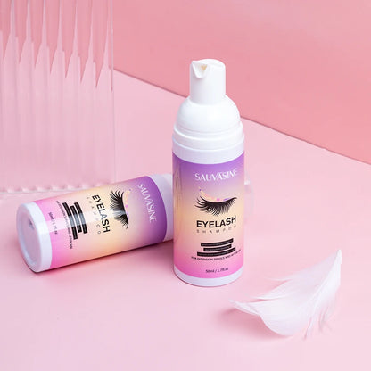 5/10PCS 50ML Eyelash Extension Shampoo Foam Mousse Kit Fast Makeup Glue Removal Foam Set Deeply Cleaning With Brush For Women